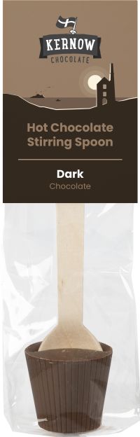 KERNOW CHOCOLATE Hot Chocolate Stirring Spoon - Dark 37g