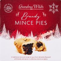 GRANDMA WILD'S 4x Brandy Mince Pies 232g