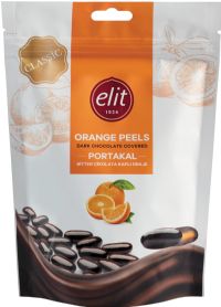 ELIT Dark Chocolate Covered Orange Peels 100g