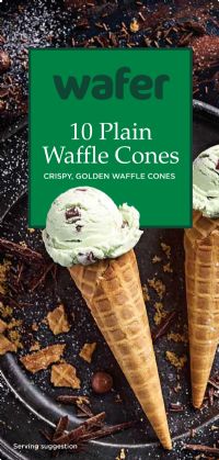 WAFER 10 Plain Waffle Cones