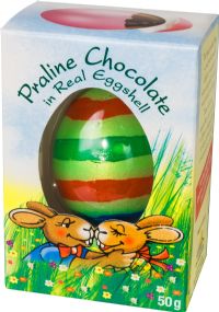 GUT SPRINGENHEIDE Praline Chocolate in Real Eggshell 50g