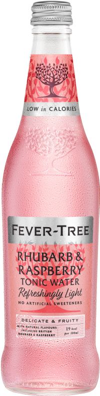 FEVER-TREE Refreshingly Light Sweet Rhubarb & Raspberry Tonic Water 500ml