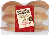 BAKEWELL AND BROWNE 6 Classic Mince Pies