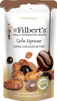 MR FILBERT'S Cafe Espresso Coffee, Chocolate Nut Mix 75g