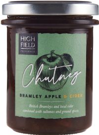 HIGHFIELD PRESERVES British Bramley Apple & Cider Chutney 210g
