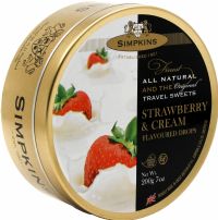 SIMPKINS Travel Sweets - Strawberry & Cream 200g