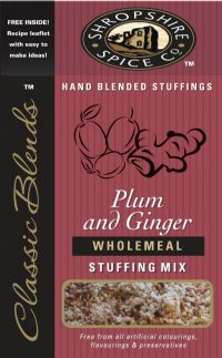 SHROPSHIRE SPICE CO. Plum & Ginger Wholemeal Stuffing Mix 150g
